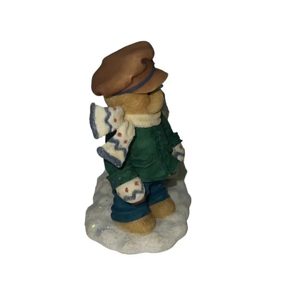 Enesco Cherished Teddies James Going my Way for the Holidays Figurine 1997 READ